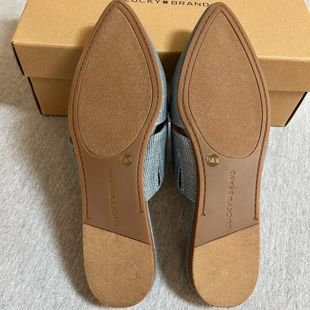 Lucky Brand Blue Slip-on Mules. Never Worn. Size 7.5 US | 38 EU - Picture 6 of 12